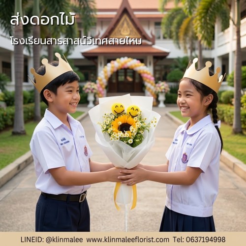 บริการ ส่งดอกไม้ถึงที่ กลิ่นมาลี|โรงเรียนสารสาสน์วิเทศสายไหม-ถนนสุขาภิบาล 5