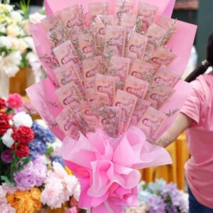 ช่อแบงก์ชมพู Pink Money Bloom