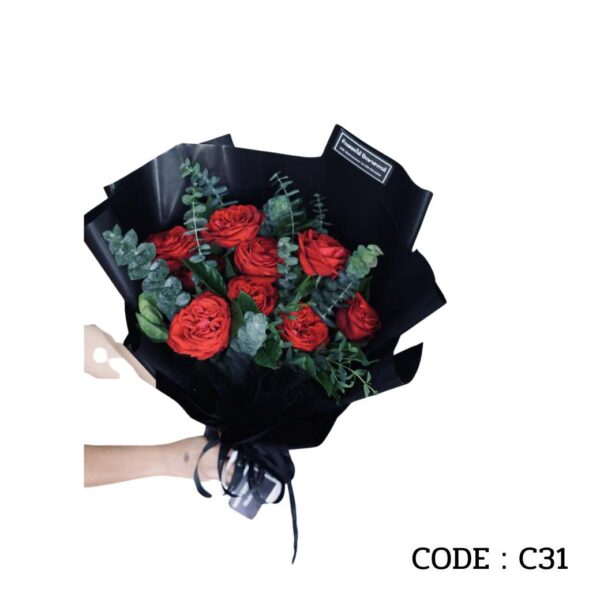 C31 ช่อกุหลาบดอก แซมยูคา