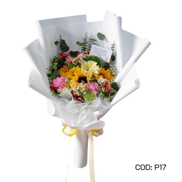 P17 ช่อดอกมิ๊กซ์ ทานตะวัน