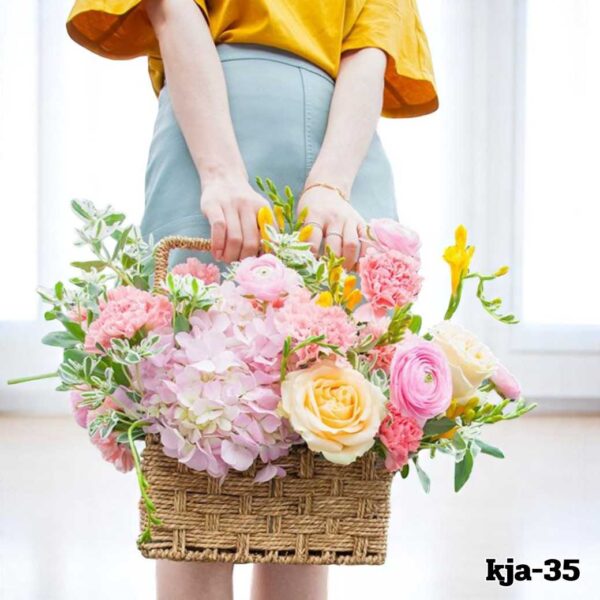 kja-35-ตระกร้าดอกไม้ ไฮเดรนเยีย