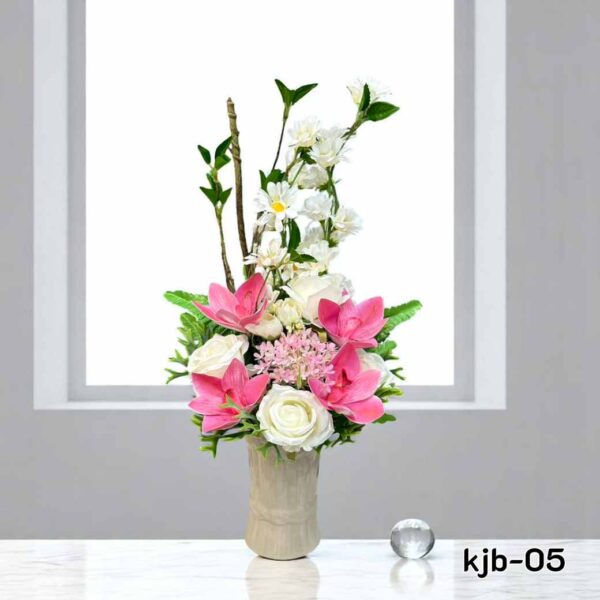 kjb-05-แจกันดอกไม้ประดิษฐ์