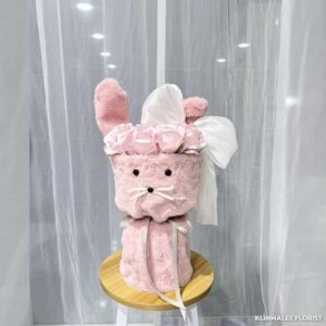 Pdool01-ช่อดอกตู๊กตากระต่ายชมพู น่ารัก จำนวนจำกัด
