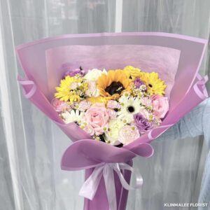MY07-ช่อดอกไม้ ทานตะวันในท่ามกลางความหวาน